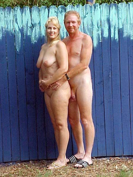 Nudist couples in public