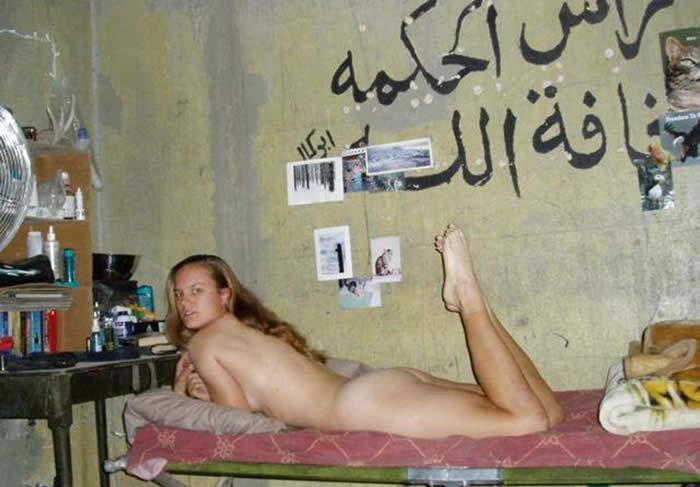 Amateur army girl in iraq