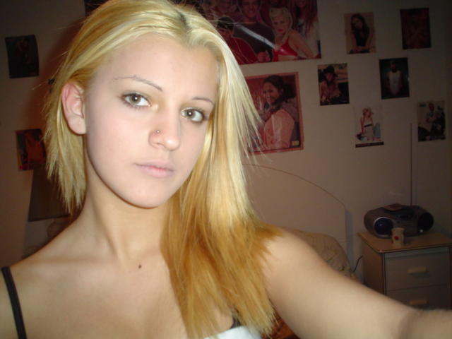 Blond teen girlfriend