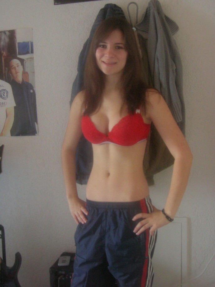 Brunette teen german - set