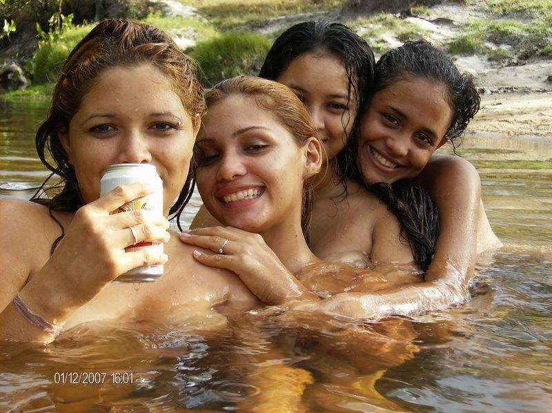 Brazilian girls by river