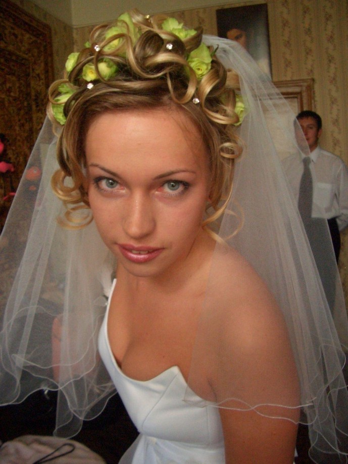 Amateur hot bride a her wedding night