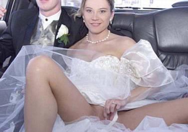 Wedding upskirt