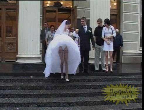 Wedding upskirt