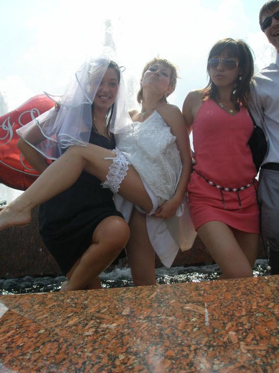 Wedding upskirt