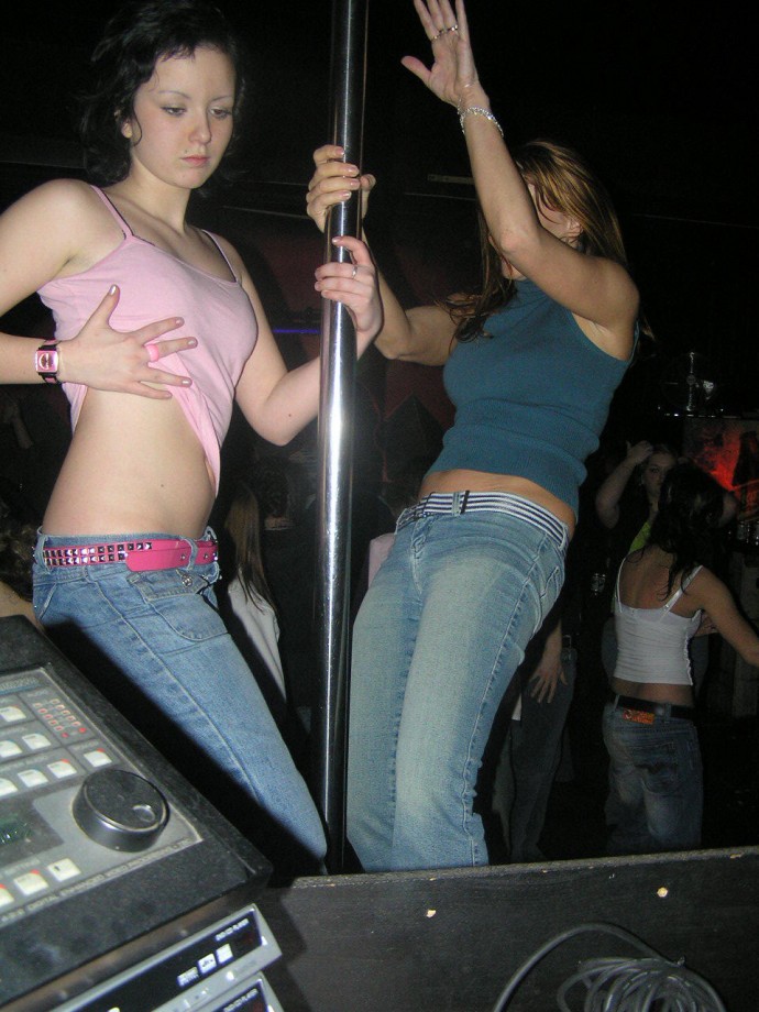 Hot teens stripping in the dance club 3 