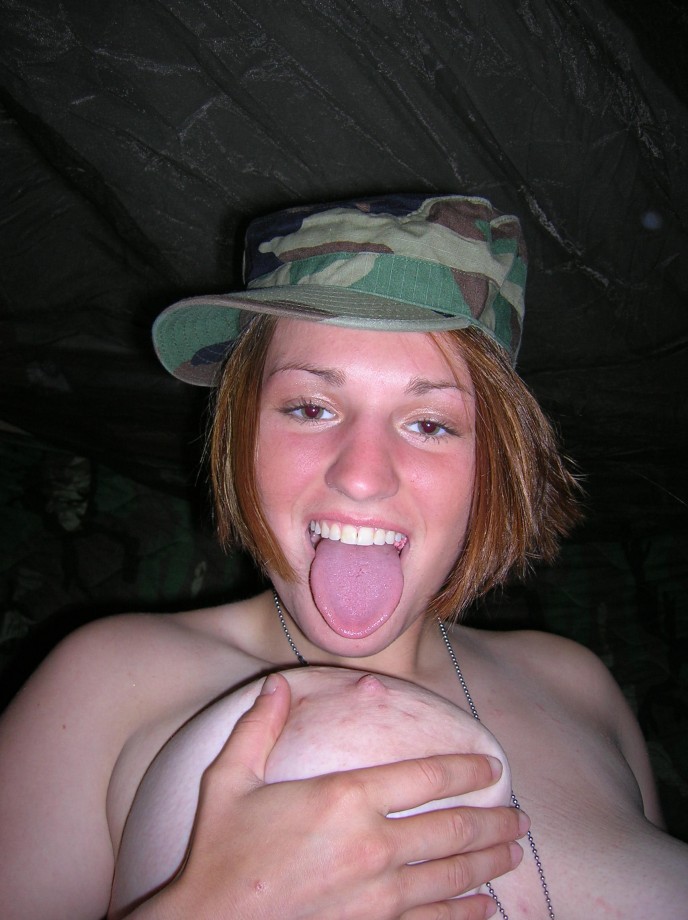 Young soldier girls caught naked - military - army