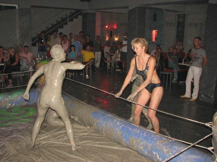 Mudwrestling girls