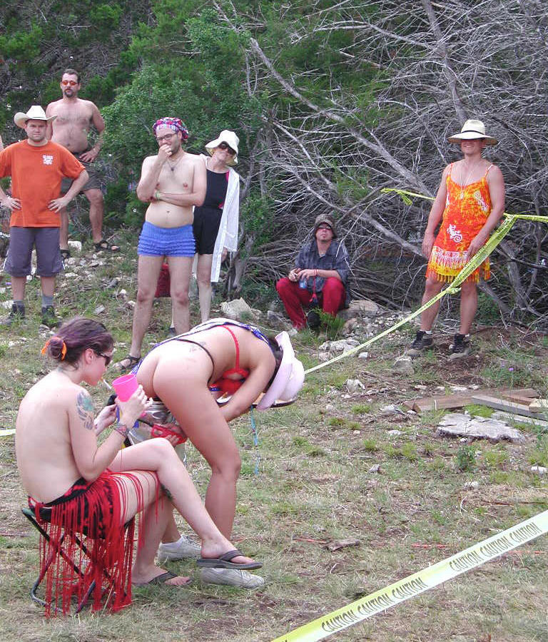 Students and their college outdoor initiations