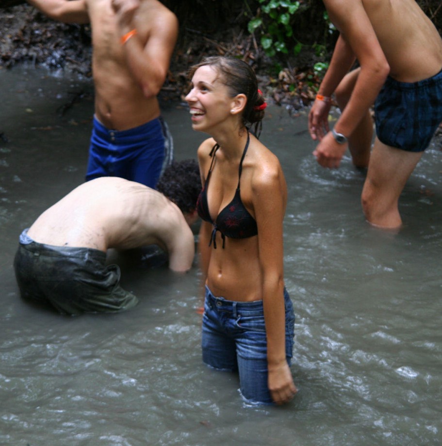 College initiations: wet games. part 1. 