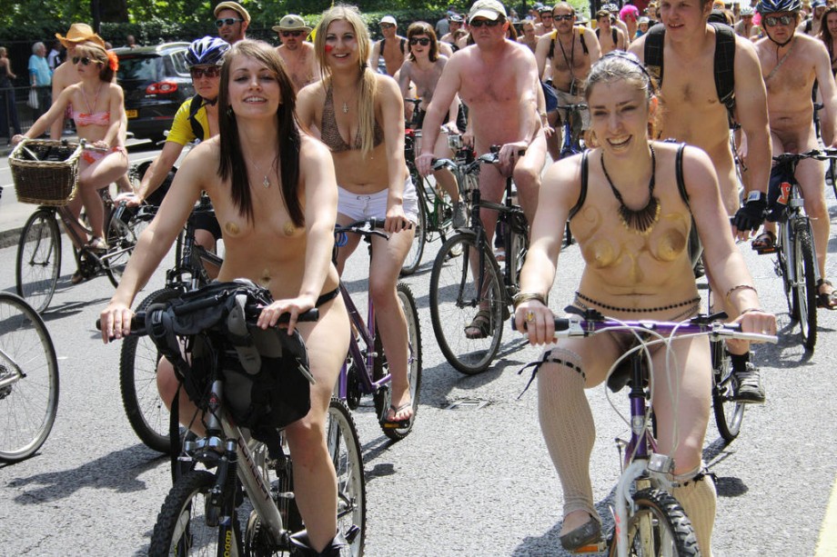 Nude on bicycle in public 96 