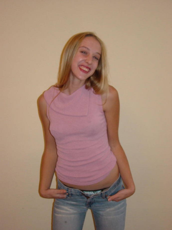 Jessie a skinny tight blonde girl 