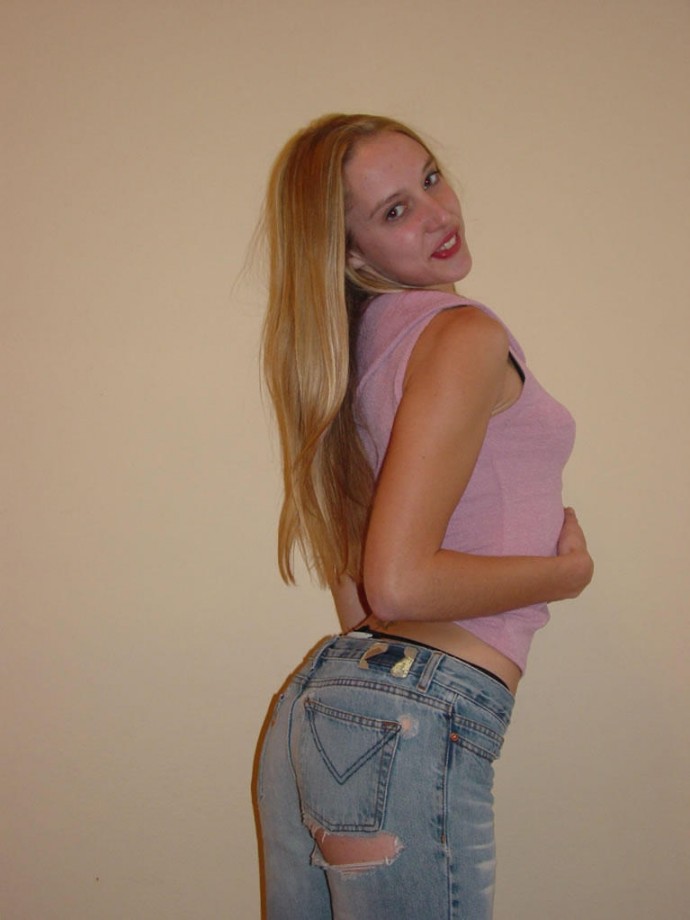 Jessie a skinny tight blonde girl 