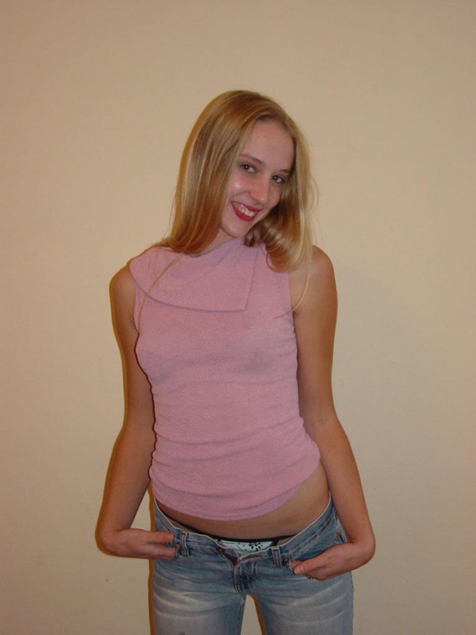 Big set - pretty blonde teen with small tits 