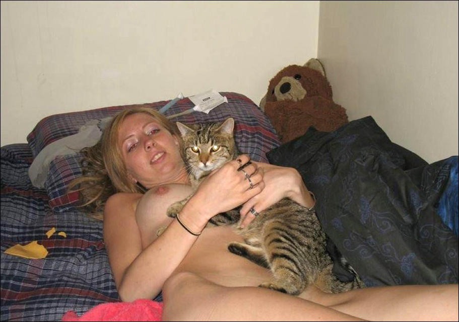 Sexy girls and their animal darlings