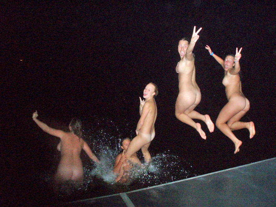 Naked sexy teens pool party 