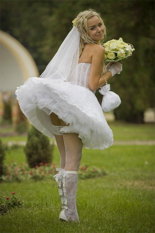 Russian brides pose 