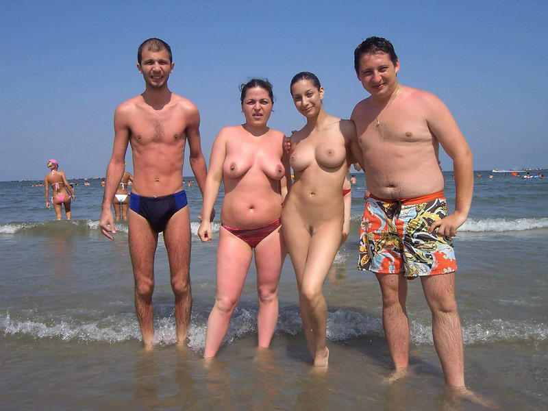 Nudist beach fun 