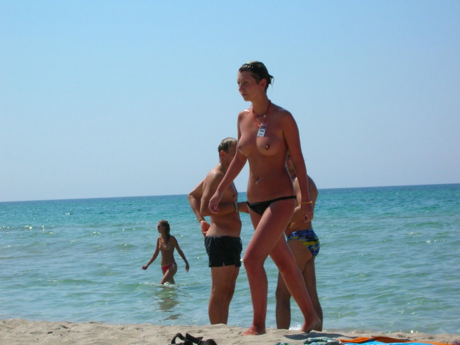 Russian and ukrainian girls on beach kazantip