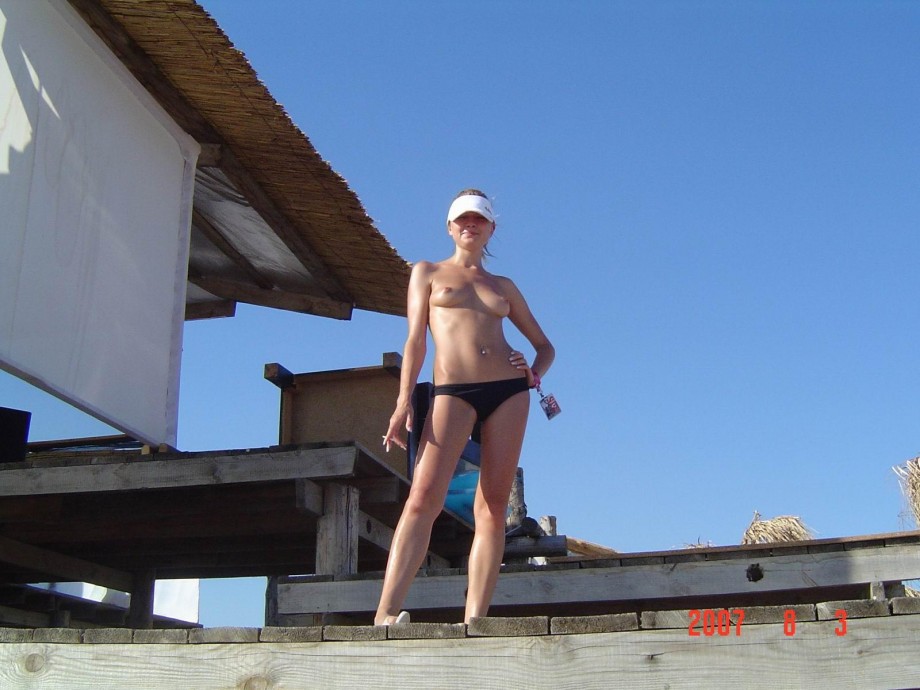 Russian and ukrainian girls on beach kazantip