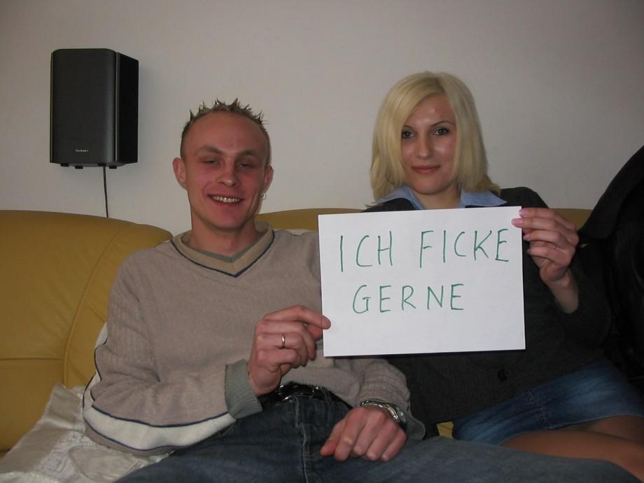 German amateur couple fucks