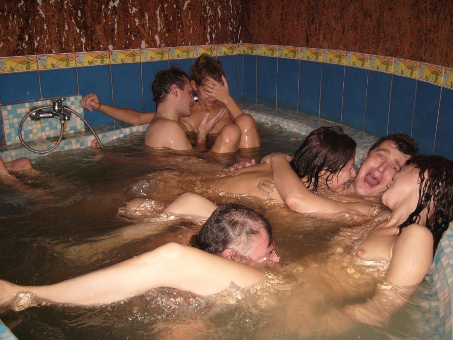 Amateur gangbang fucking