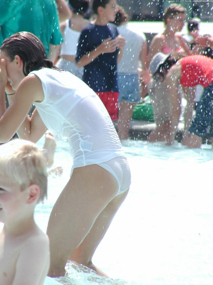 Wet shirt and slip