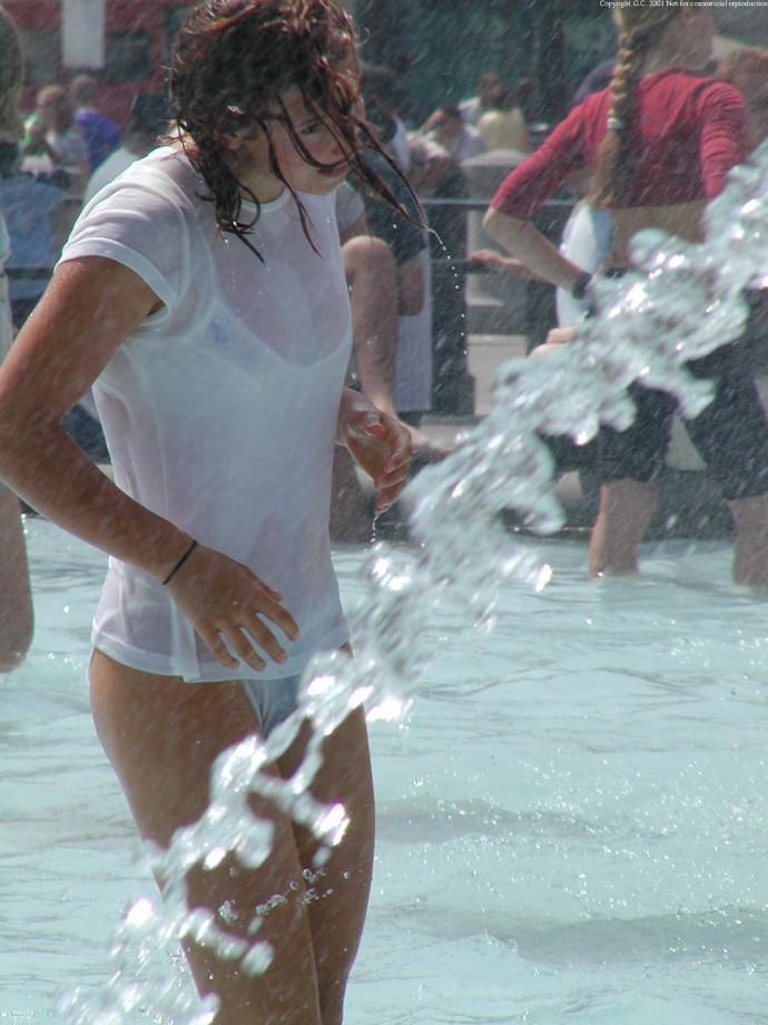 Wet shirt and slip