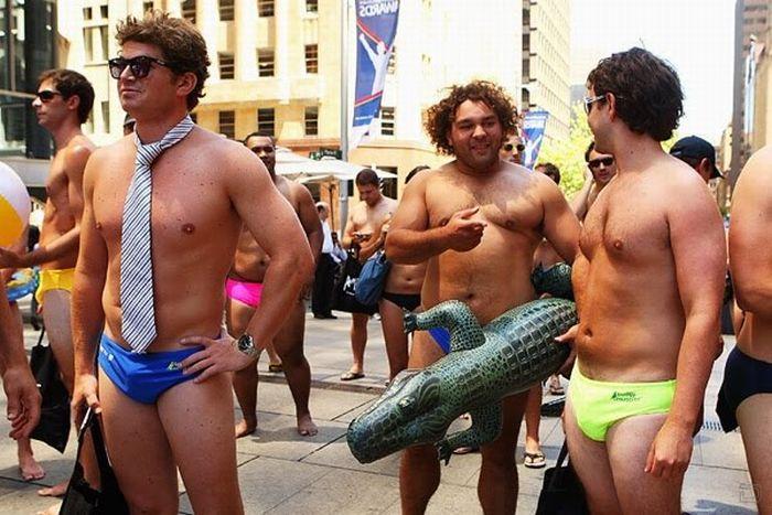 Swimwear parade in australia