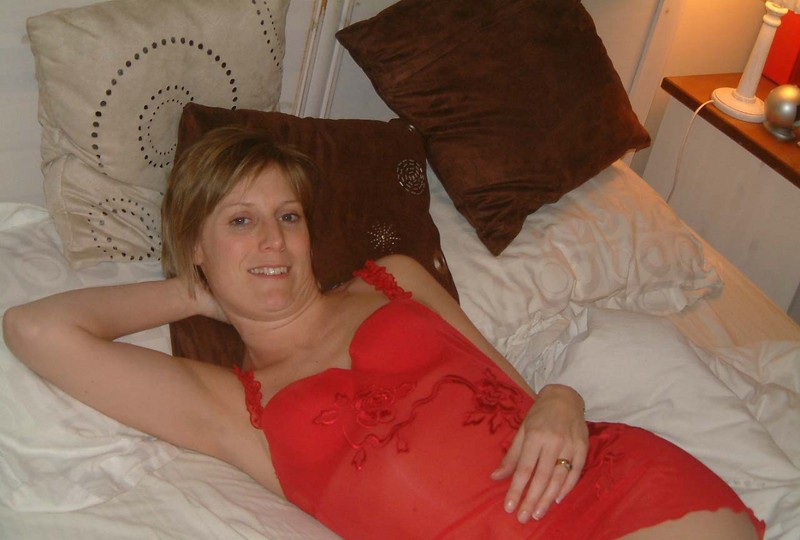 Milf in red