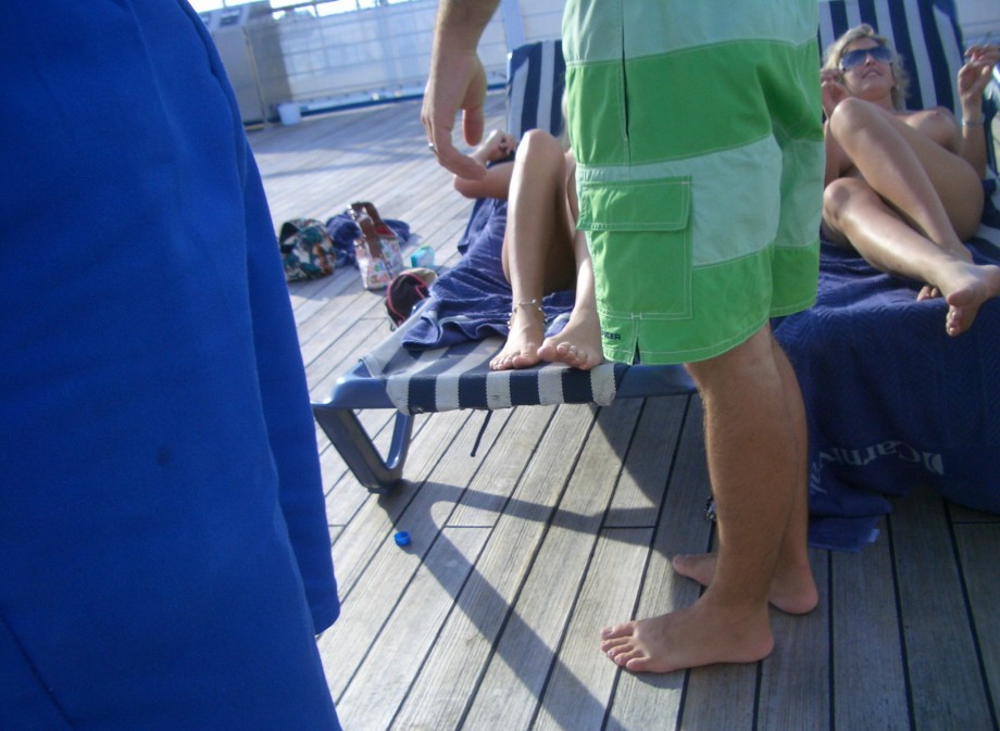 Nude girls on the boat