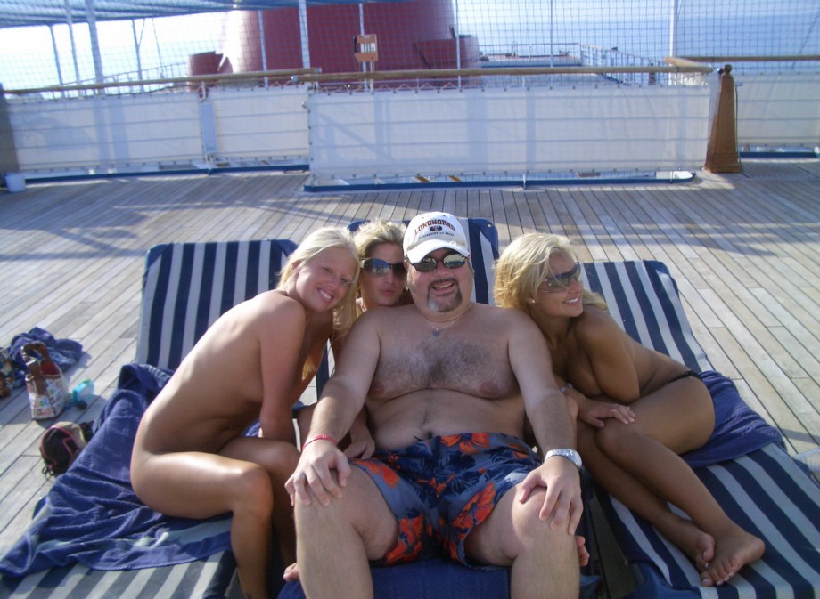 Nude girls on the boat