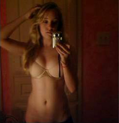 Young blonde selfshots