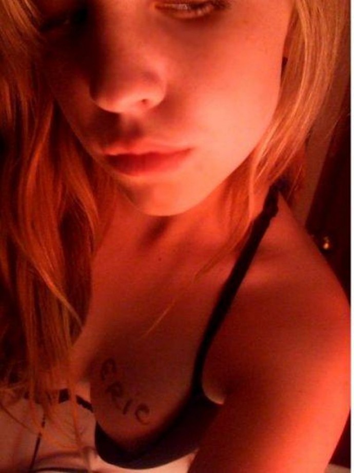 Young blonde selfshots