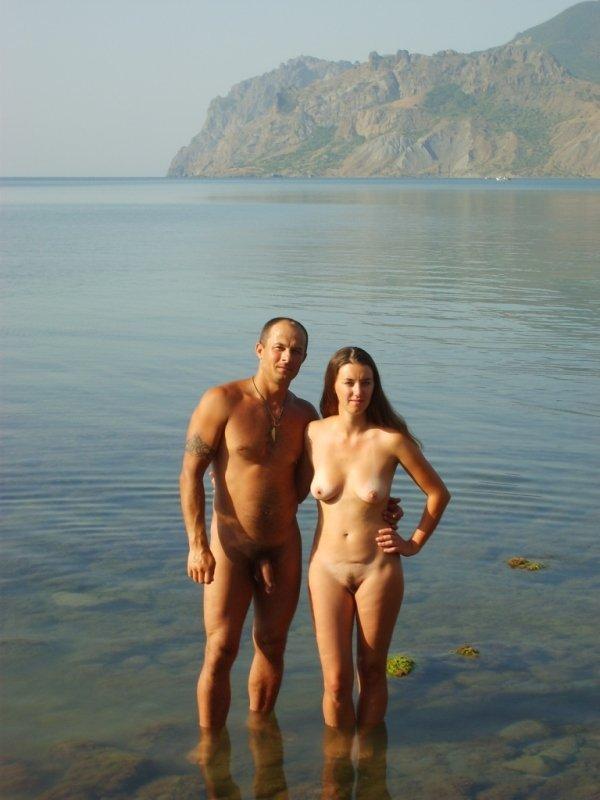 Nudist couple, young lovers fkk