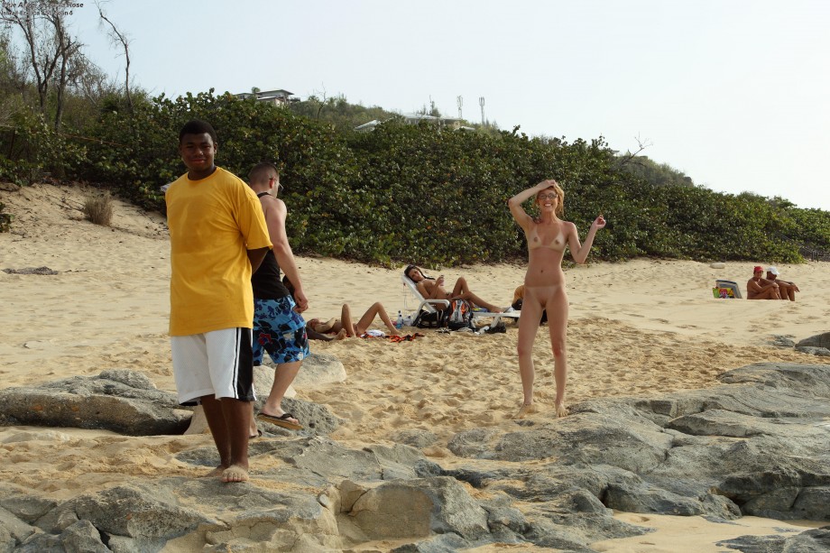 Amateur nudist teen beach pussy