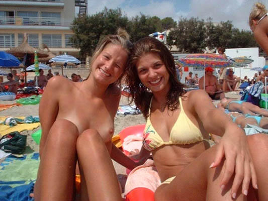 Two girl on beach