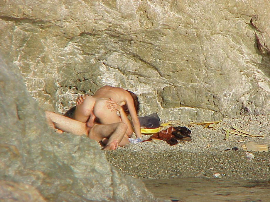 Couple caught fucking on a nudist beach