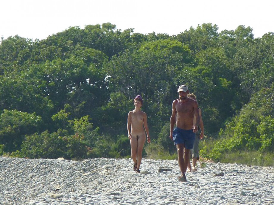 Beach flashing - nude in public beach - 13