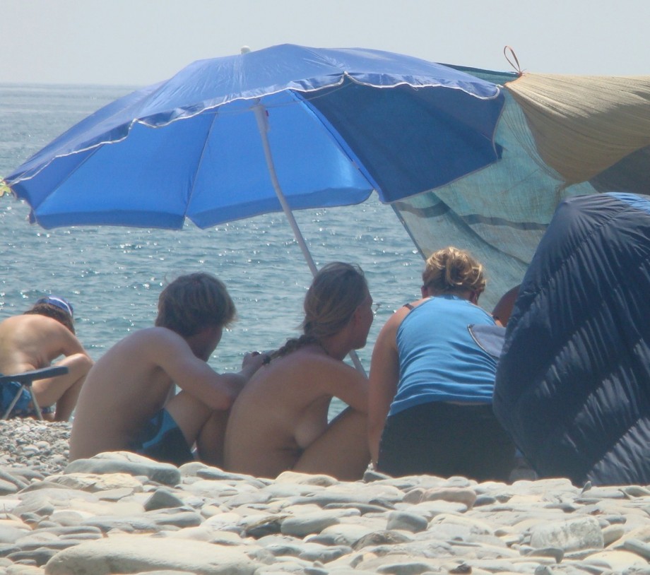 Trio of hot german teens naked on the beach