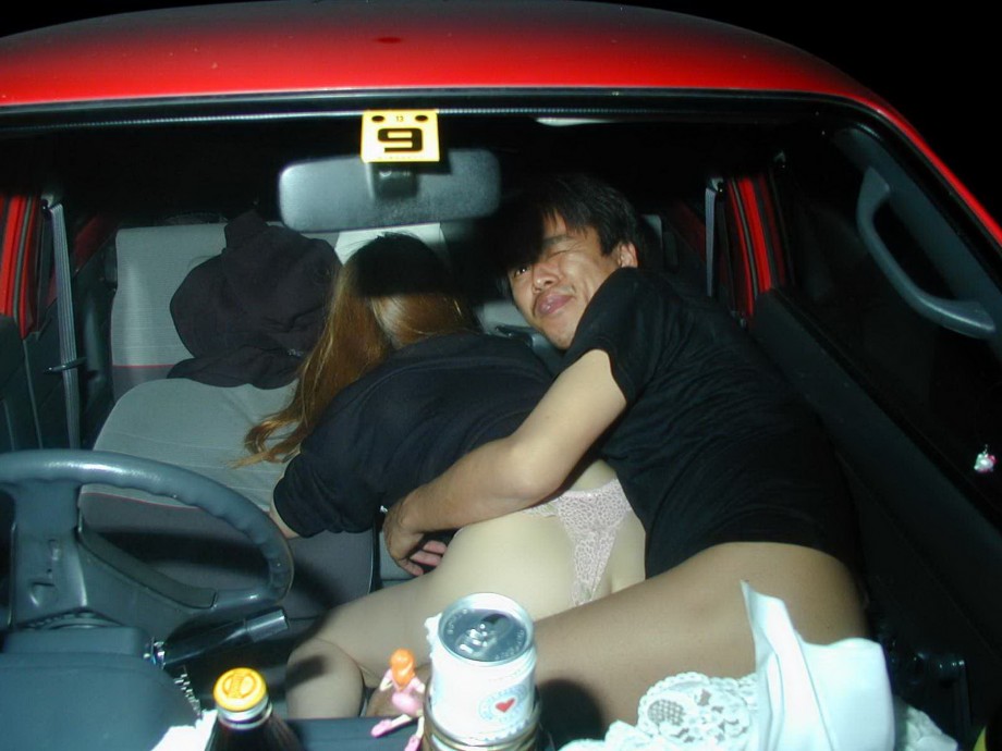 Asian couples funcking in cars