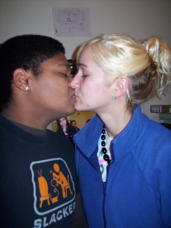 Pierced teen loves to deepthroat black cock