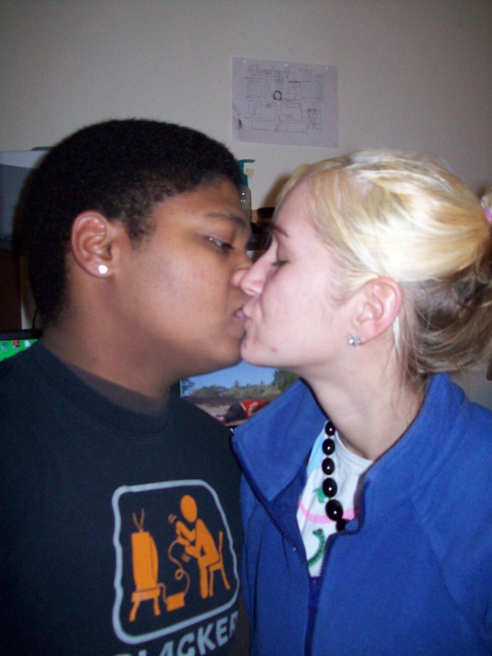 Pierced teen loves to deepthroat black cock