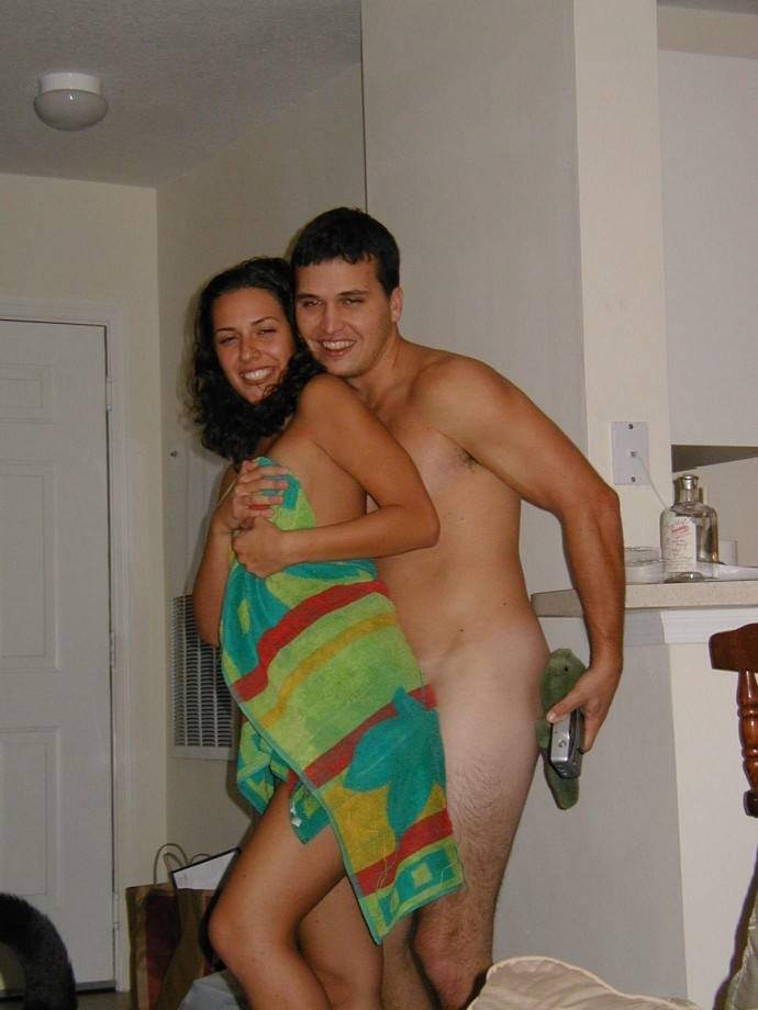 2 drunk couples having fun naked