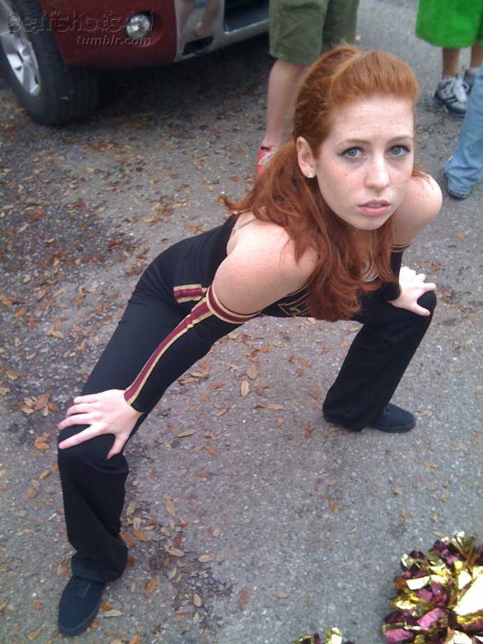 Redhead college teen