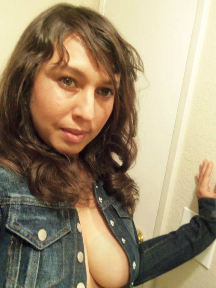 Denim jacket big tits