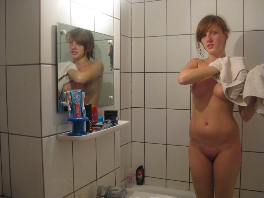 Pretty german takes a shower - redhead serie 22