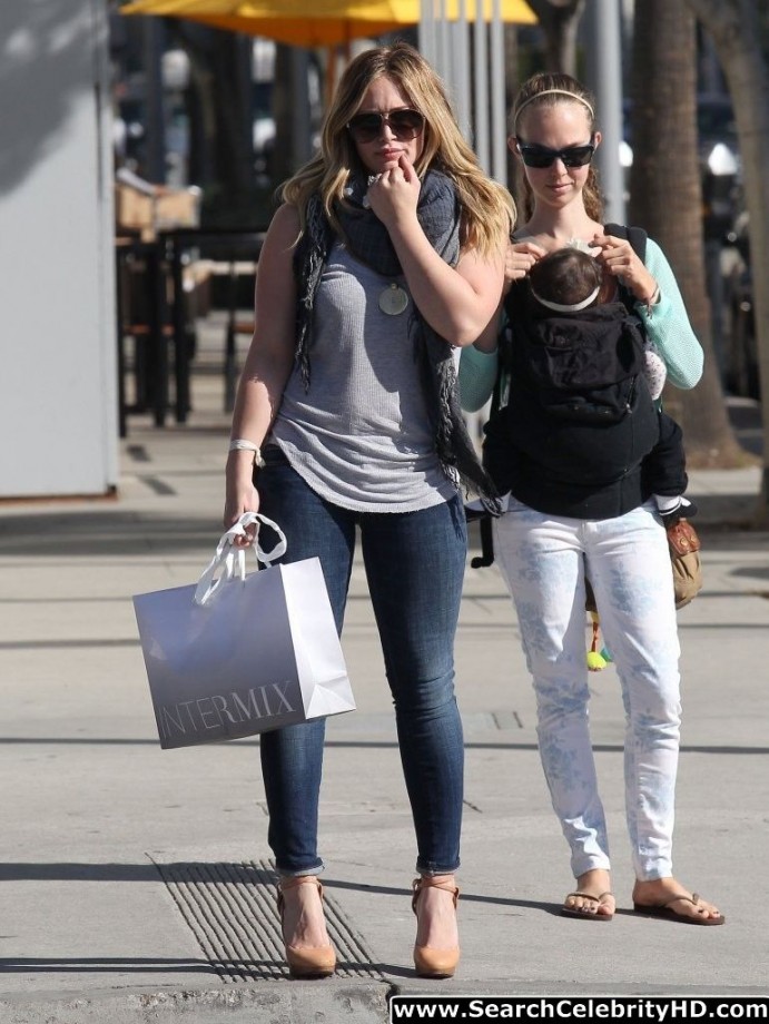 Hilary duff - out and about shopping candids in beverly hills - celebrity