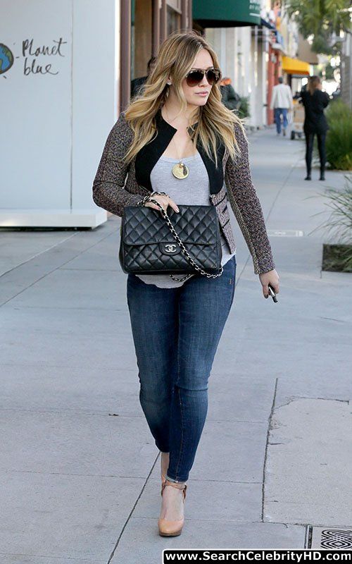 Hilary duff - out and about shopping candids in beverly hills - celebrity