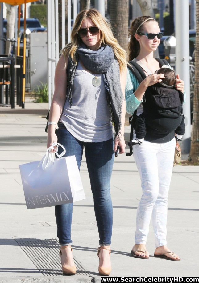 Hilary duff - out and about shopping candids in beverly hills - celebrity